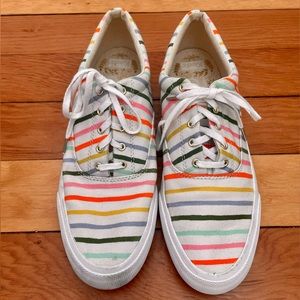 Keds X Rifle Paper Co striped sneakers